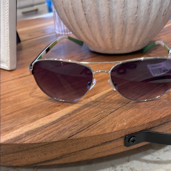 Kate Spade Silver and Black Sunglasses